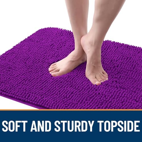 OLANLY Dog Door Mat for Muddy Paws 40x24, Super Absorbent Chenille Mud Mat
