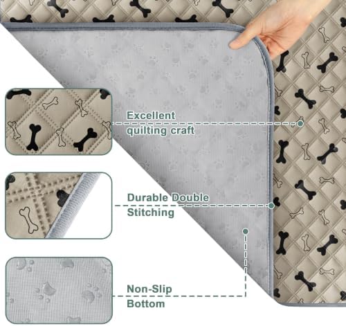 Eterish Washable Pee Pads for Dogs Extra Large 36'' x 48'' 2 Pack