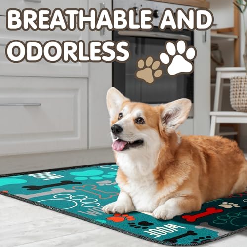 2PC Washable Dog Pee Pads, Non-Slip Reusable Absorbent Mat 35x24in