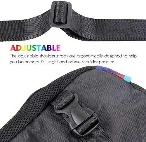 Dog Carrier Legs Out Front Pet Carrier Backpack Adjustable Puppy Cat Small Bag with Shoulder Strap and Sling for Traveling Hiking Camping Outdoor