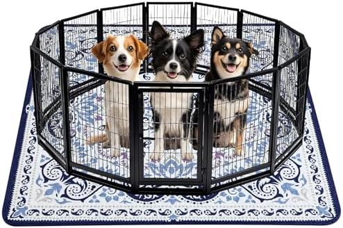 Mozin Washable Pee Pads for Dogs, 1 Pack Super Absorbent Reusable Puppy Pads Waterproof, Leak-Proof & Non-Slip Whelping Pad for Potty Training, Playpens, Crates, Floors, Beds, and Couches 72"x72"