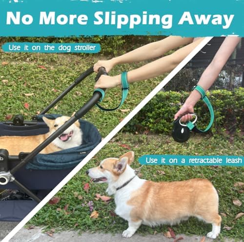 PetBonus Dog Leash Wrist Strap with Lockable Clip for Dog Retractable Leash