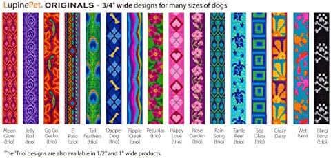 Lupine Traffic Leash 2-Foot by 3/4" Wide Petunias
