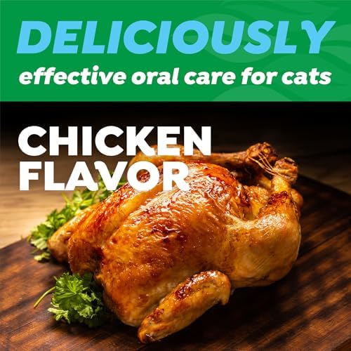 TropiClean Fresh Breath Cat Toothbrush and Toothpaste Kit, Easy Dental Care