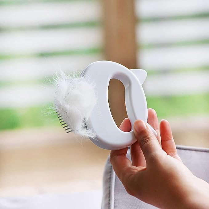 Leo's Paw The Original Pet Hair Removal Massaging Shell Comb | Soft Deshedding Brush Grooming and Shedding Matted Fur Remover Dematting tool for Long and Short Hair Cat Dog Puppy Bunny