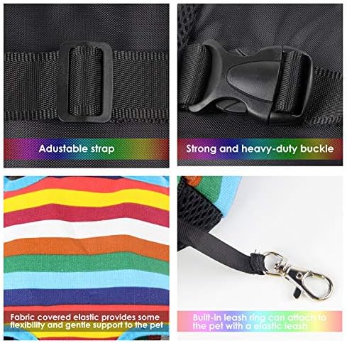 Dog Carrier Legs Out Front Pet Carrier Backpack Adjustable Puppy Cat Small Bag with Shoulder Strap and Sling for Traveling Hiking Camping Outdoor