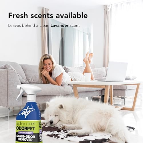 ATP OdorPet Stain and Odor Remover Spray, Lavender Scent, 16 Fl Oz