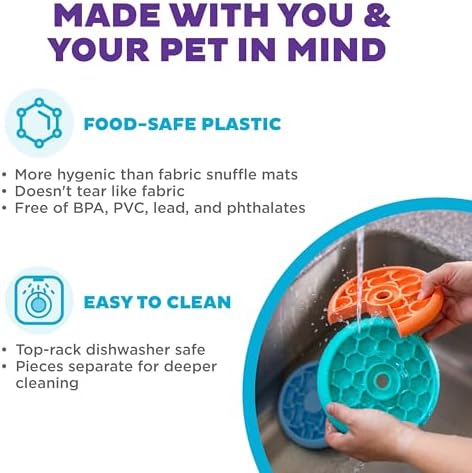 Outward Hound Nina Ottosson Lickin’ Layers 3-in-1 Dog Toy Treat Puzzle, 7"