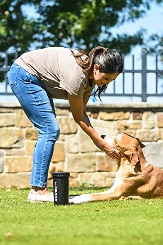 Dexas MudBuster Large Dog Paw Cleaner, Matte Black, Fits 2.5"-3.5" Wide Paws, Gentle Silicone Bristles for Quick, Easy Cleaning