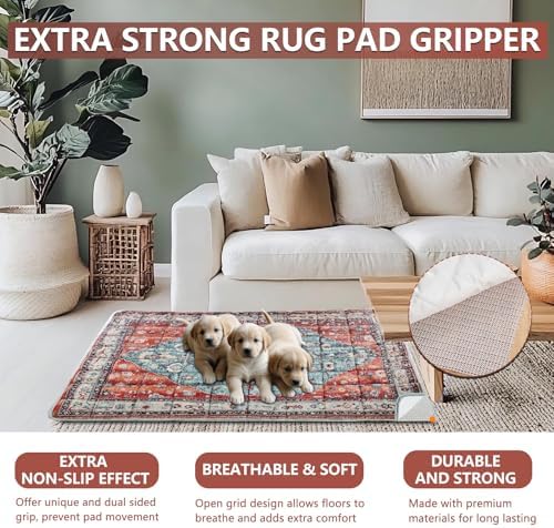 Washable Thickened Pee Pads for Dogs, 2 Pack (36"x42") Upgrade Reusable Puppy Pads with Non-Slip Rug, Super Absorbent Leakproof Puppy Training & Whelping Pads for Dogs, Doggie