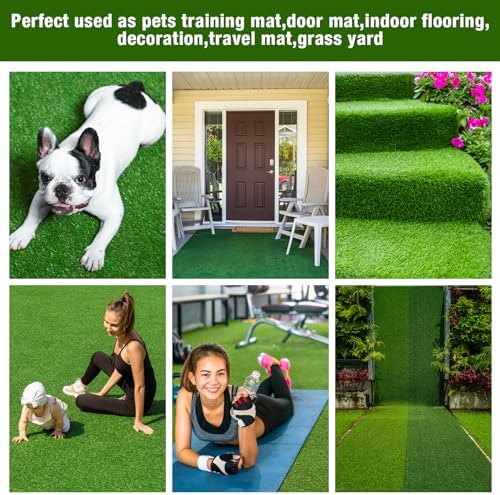 GLOBREEN Replacement Fake Grass Pee Pads for Dogs Potty, 2 Pack 3'x5' Turf