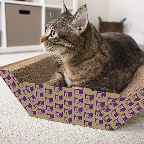 SmartyKat Super Scratcher Chaise Corrugate Cat Scratcher and Lounge, Cradling Chaise Shape for Scratching & Comfort
