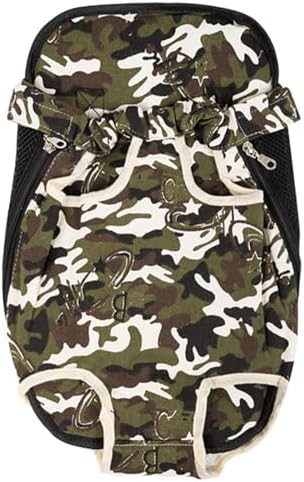 Front Cat Dog Backpack Travel Bag Sling Carrier Portable Outdoor Lightweight and Soft Comfortable Puppy Kitty Rabbit Double-Sided Pouch Shoulder Carry Tote Handbag Green M
