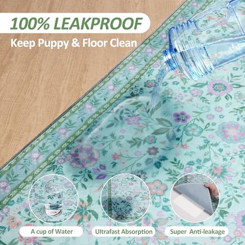 Washable Pee Pad for Dogs, 2 Pack Large Reusable Puppy Pads, 36"x48"