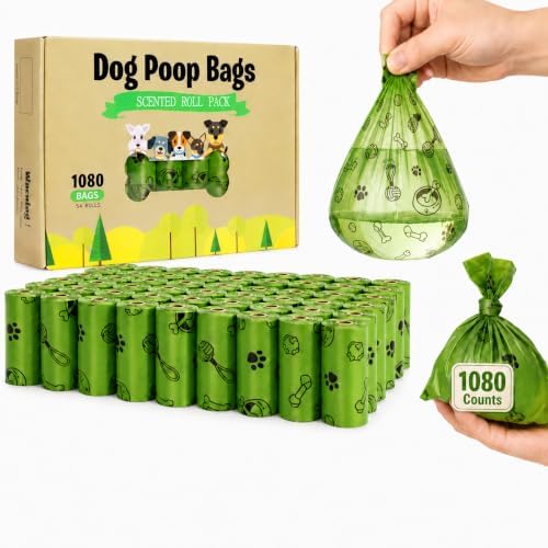 1080PCS Dog Poop Bags Bulk– Strong Leakproof for Clean Hands