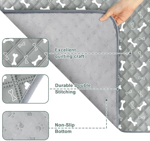 Eterish Washable Pee Pads for Dogs Extra Large 48'' x 60'' 2 Pack