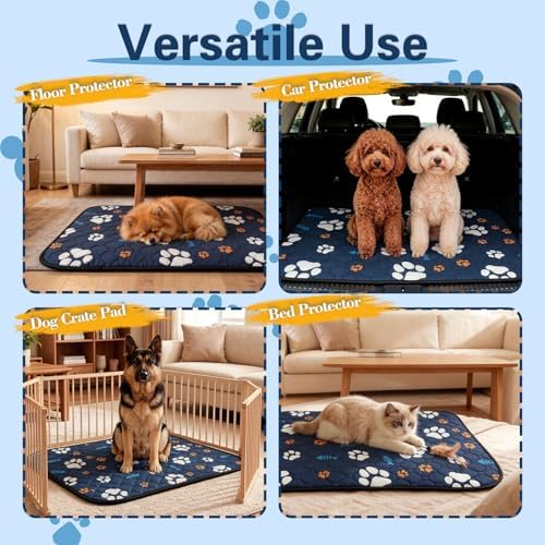 Washable Dog Pee Pads, Waterproof Training Mat,Large
