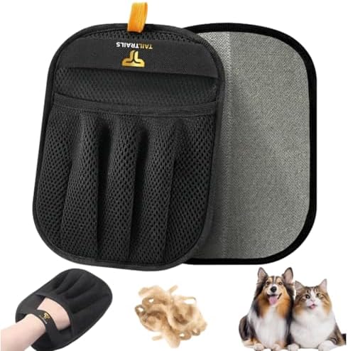 Pet Hair Removal Glove – Reusable Pet Hair Remover for Couch, Clothes, Car & Laundry | Works on Dogs & Cats | Multi-Surface Pet Hair Removal Tool
