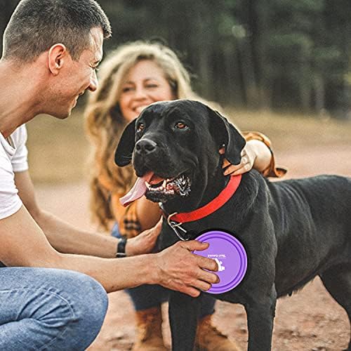 Rest-Eazzzy Collapsible Dog Bowls, 2 Pack Sturdy Portable Dog Water Bowls