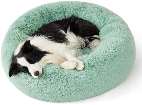 Bedsure Calming Dog Beds Large Sized Dog Donut Washable Pet Bed,36ins