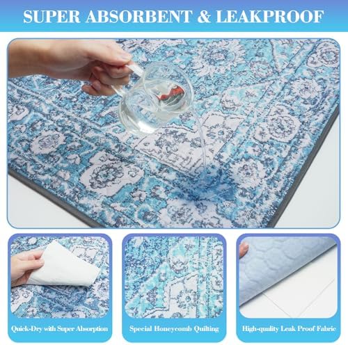 Thicken Washable Pee Pads for Dogs, 54"x72" Waterproof Reusable Dog Pads.