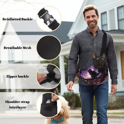 COEQINE Summerween Dog Sling Pet Carrier Bag for Small Dogs Cats
