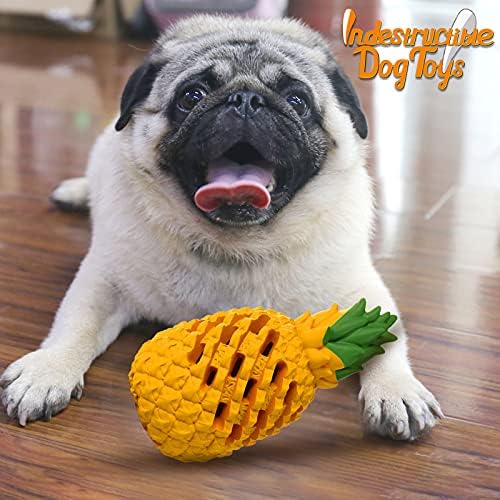 Indestructible Pineapple Dog Toy - Large Aggressive Chewers Training