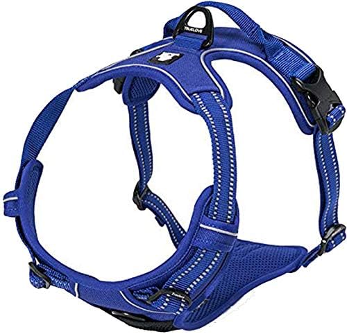 TRUE LOVE Adjustable No-Pull Dog Harness Reflective Pup Vest Harnesses Comfortable Control Brilliant Colors Truelove TLH5651(Royal Blue,XL)