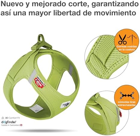 Vest Harness curli Clasp Air-Mesh Lime 3XS