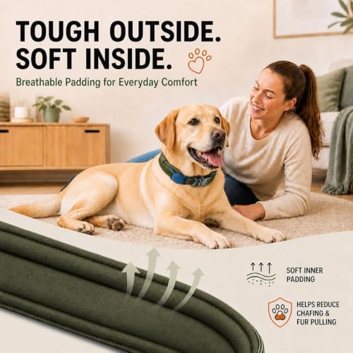 Tactical Dog Collar with Handle, Heavy Duty for Large Dogs