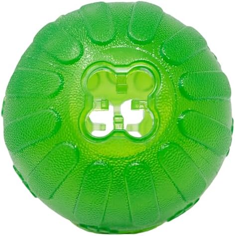 Starmark Treat Dispensing Chew Ball Tough Dog Toy Medium