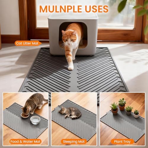 Cat Litter Box Mat Large Litter Trapping Mat for Cat