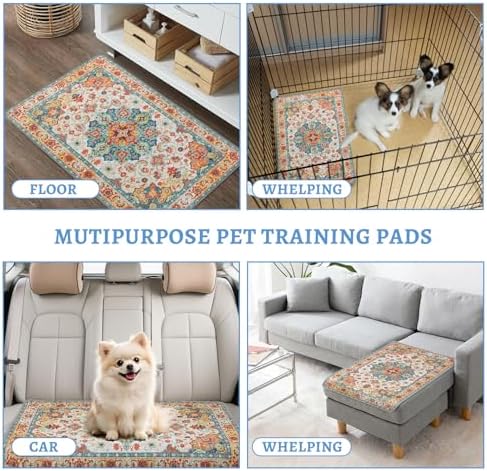 NOYAL Washable Dog Pee Pads, Reusable Puppy Training, 2 Pack