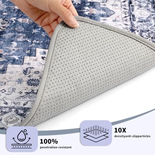 Washable Pee Pads for Dogs and Cats 2 Pack Reusable Puppy Training Pads 36"x24" Super Absorbent Waterproof Dog Training Pads, Non-Slip and Leak-Proof Whelping Pads for Pet Housebreaking Deep Blue