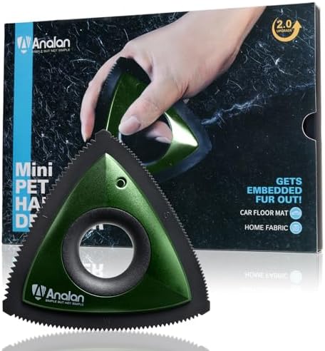 Analan Mini Pet Hair Remover for Car Detailing Dog Hair Tool Brush(Green)