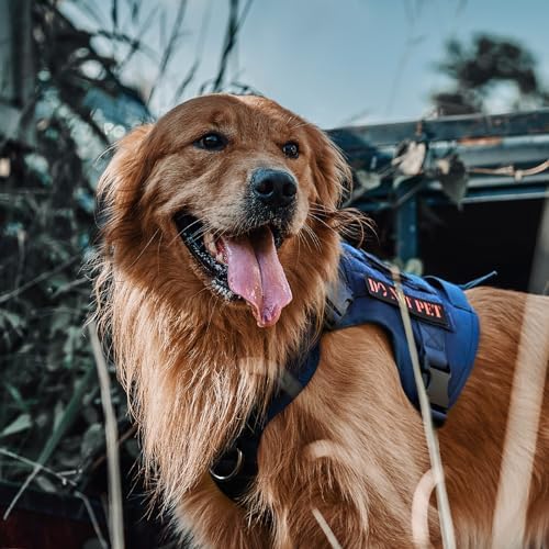 OneTigris Tactical Dog Harness No-Pull Service Vest for Medium Large Dogs
