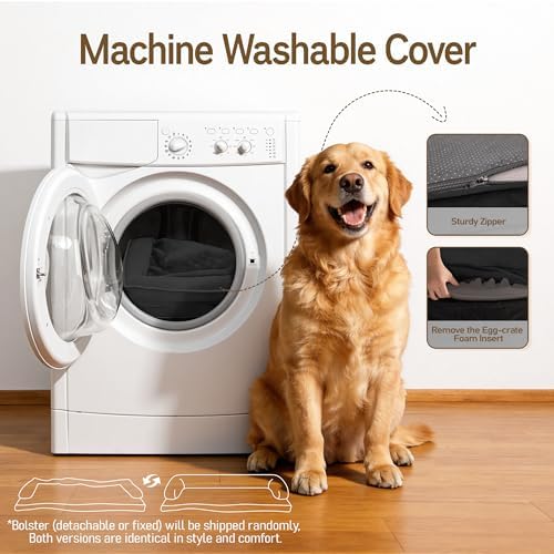 Comfort Expression Orthopedic Waterproof Jumbo Dog Bed for Giant Dogs