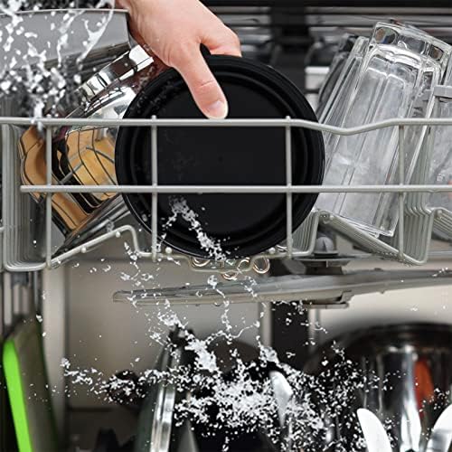 Large Dog Bowl Pet Collapsible Bowls, 2 Pack Collapsible Dog Water Bowls for Cats Dogs, Portable Pet Feeding Watering Dish for Walking Parking Traveling with 2 Carabiners (Large, Black+Black)