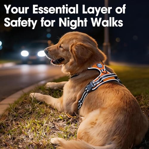 PoyPet No Pull Dog Harness Small, Reflective Vest with Front Clip & Handle