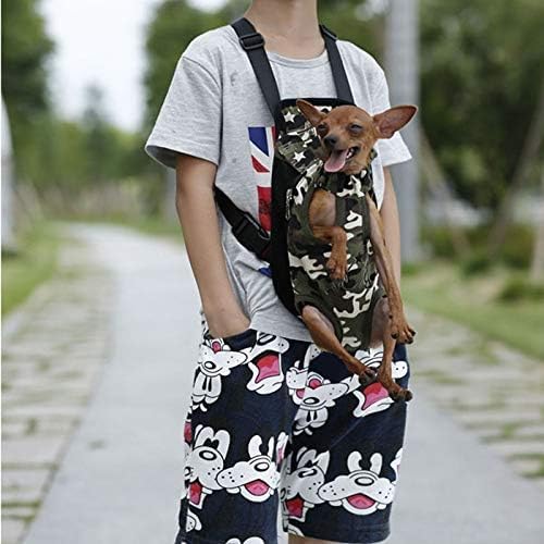 Pet Dog Carrier Backpack Mesh Camouflage Outdoor Travel Products Breathable Shoulder Handle Bags for Small Dog Cats (S, Camouflage)