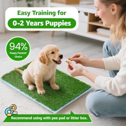 Artificial Grass Pee Pads for Dogs Puppy Potty Training to Pee and Poop
