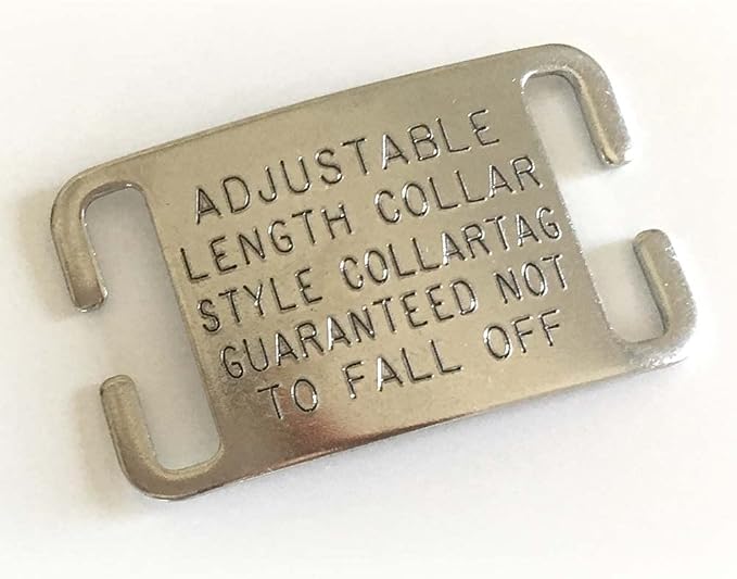 Boomerang Tags Dog Tags Engraved for Pets - Lasts Your Pets Lifetime - Silent Pet Tag, Dog Name Tag Personalized, Durable Stainless Steel Custom ID (Open End Large for 1 Inch Snap Style Collars)