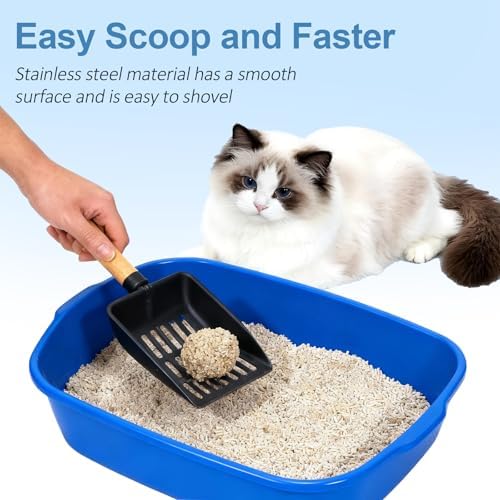Cat Litter Scoop, Metal Litter Scoop, Short