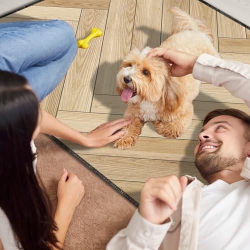 2PC Reusable Wood Pattern Mat, Washable Non-Slip Dog Pee Pads 35x24in