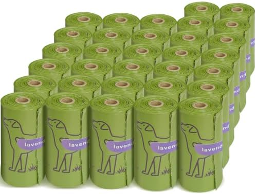 480 Count Lavender Scented 13” x 9” Dog Poop Bags Rolls