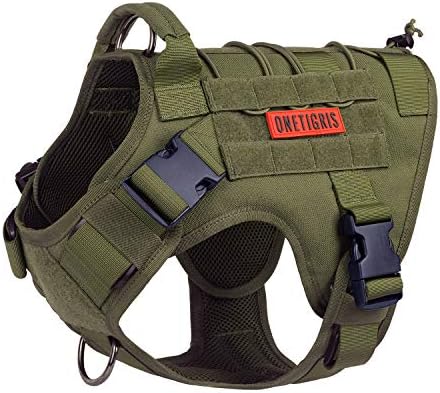 OneTigris Tactical Dog Harness, Full Body Harness with Handle for Large Dog
