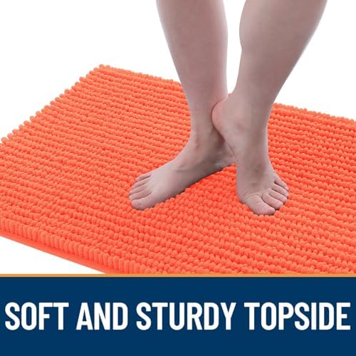 OLANLY Dog Door Mat for Muddy Paws 59x20, Extra Absorbent Chenille Mud Mat