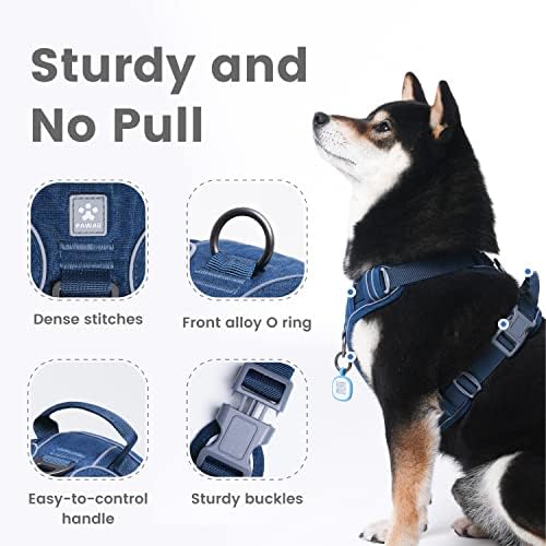 Pawaii No Pull Dog Harness with Pet ID Tag, Reflective Vest