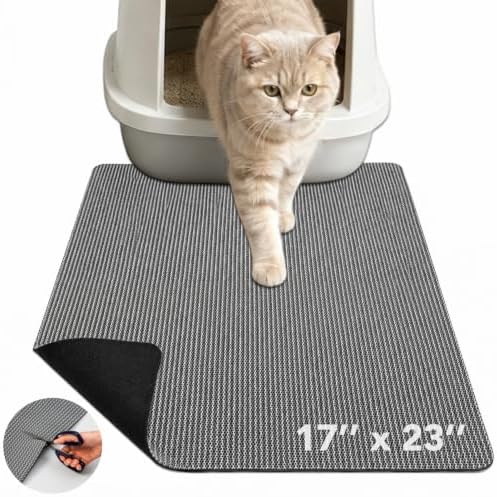 Cat Litter Mat, 17 x 23 in – Non-Slip, Cut-to-Fit