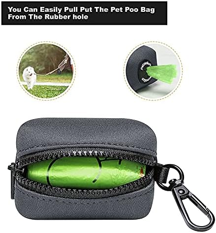 Petmolico Dog Poop Bag Holder Dispenser 2 Pack, Deep Gray